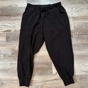 Torrid Jogger Pants Black 00 Elastic Waist Cuffed Ankles Soft Lounge Workwear